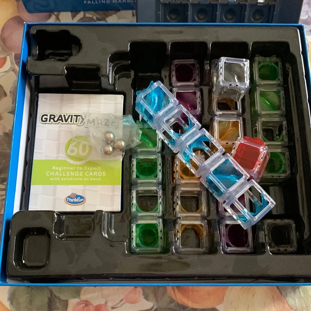 Thinkfun Gravity Maze falling marble logic game Ages 8 to adult EUC